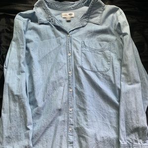 Grey/Blue Old Navy long sleeve button down